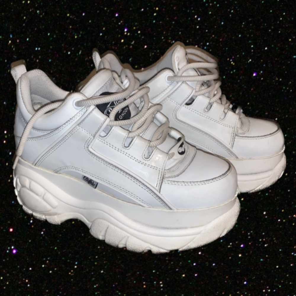 Buffalo London White Platform Sneakers